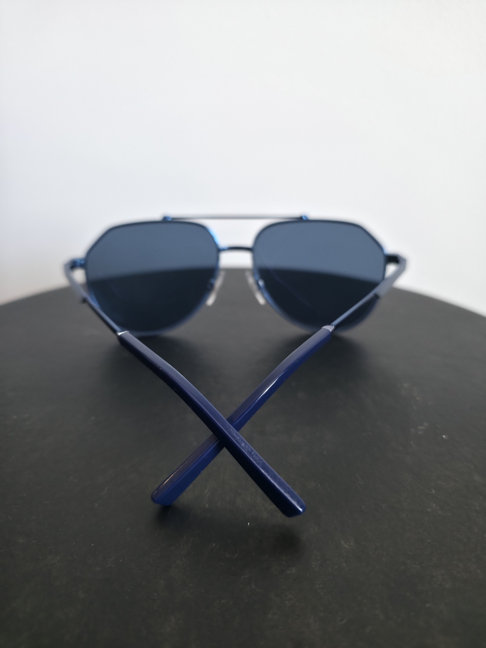 Dolce & Gabana Chrome Blue Aviator Sunglasses